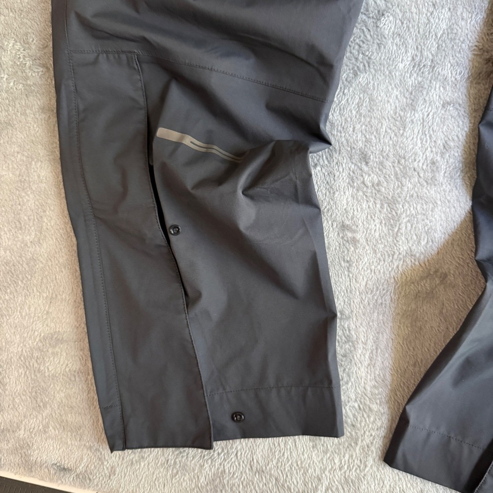 Pearl Izumi Monsoon WxB Cycling Rain Pants Mens XL Gray Waterproof 11131828 - Picture 13 of 16